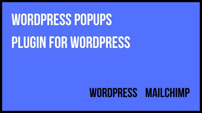 WordPress Popups Plugin